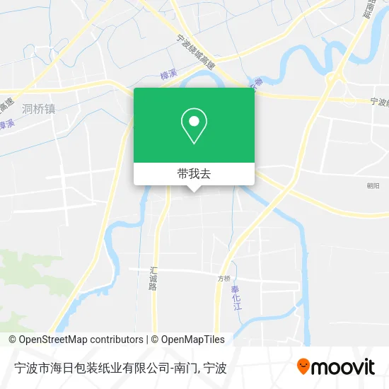宁波市海日包装纸业有限公司-南门地图