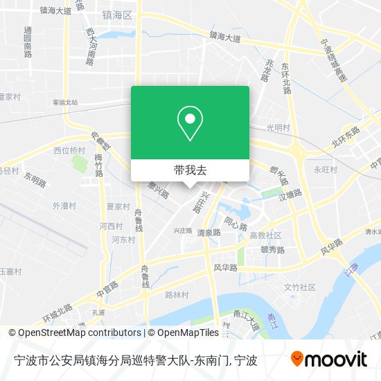 宁波市公安局镇海分局巡特警大队-东南门地图