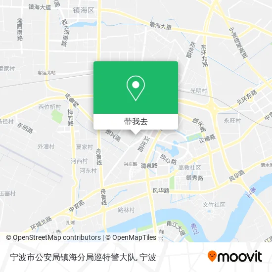 宁波市公安局镇海分局巡特警大队地图