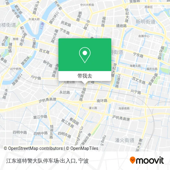 江东巡特警大队停车场-出入口地图