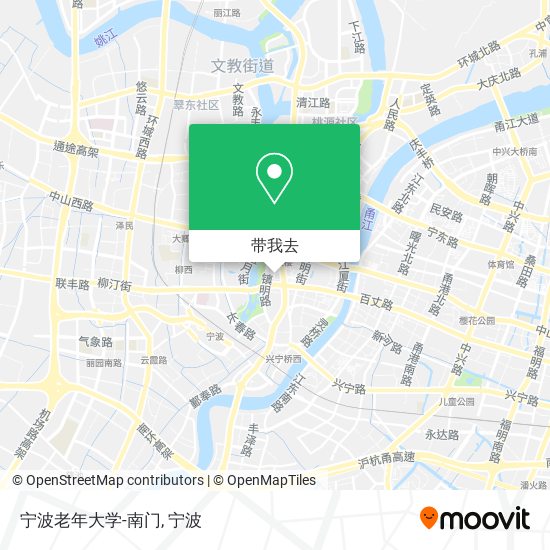 宁波老年大学-南门地图