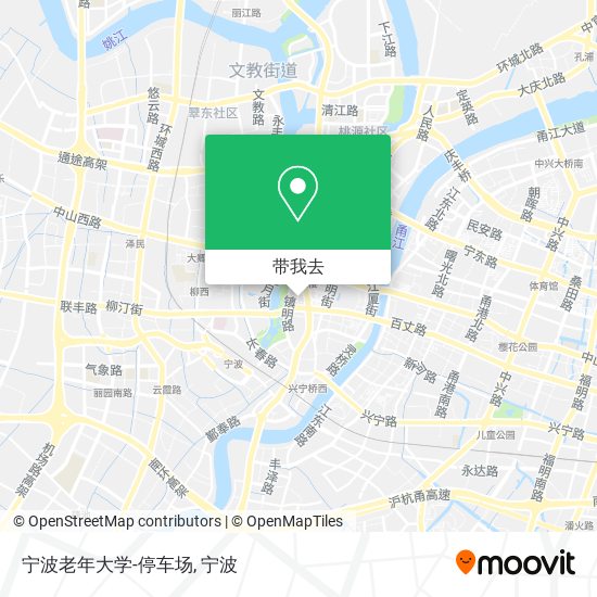 宁波老年大学-停车场地图