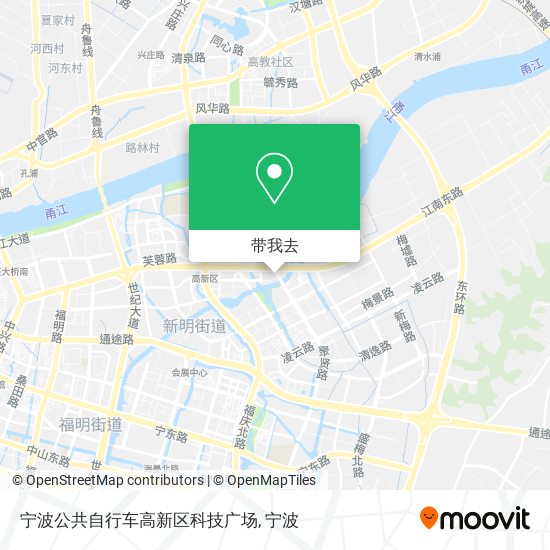 宁波公共自行车高新区科技广场地图