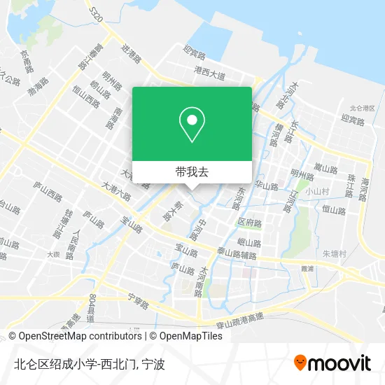 北仑区绍成小学-西北门地图