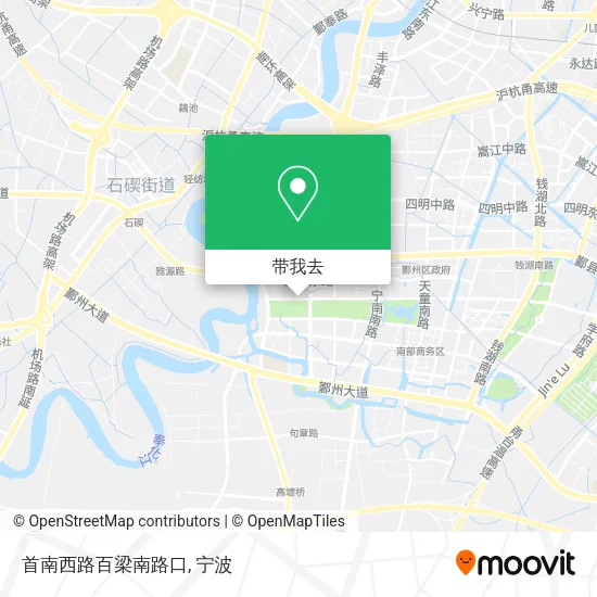 首南西路百梁南路口地图