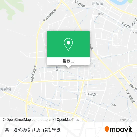 集士港菜场(新江厦百货)地图