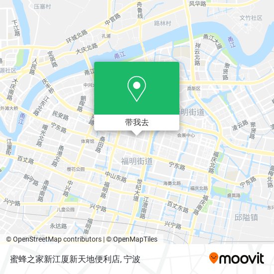蜜蜂之家新江厦新天地便利店地图
