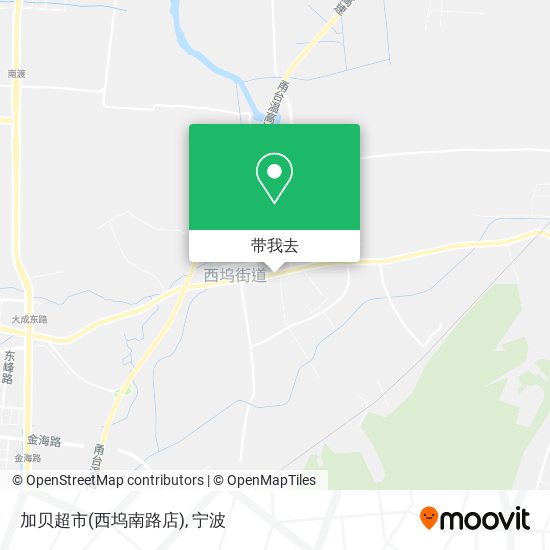 加贝超市(西坞南路店)地图