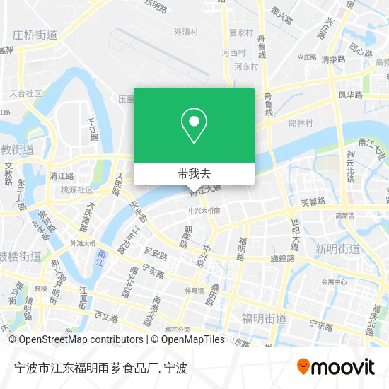 宁波市江东福明甬芗食品厂地图