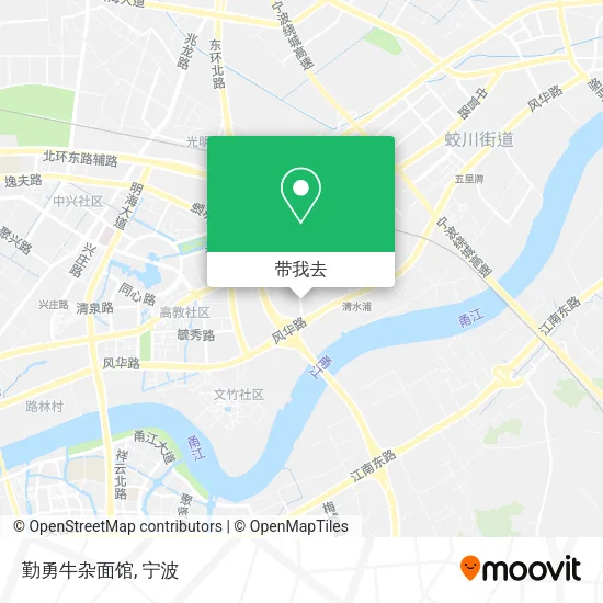 勤勇牛杂面馆地图