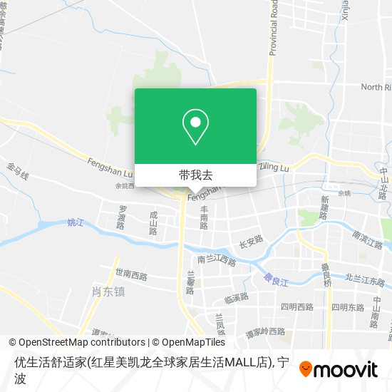 优生活舒适家(红星美凯龙全球家居生活MALL店)地图