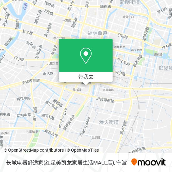 长城电器舒适家(红星美凯龙家居生活MALL店)地图