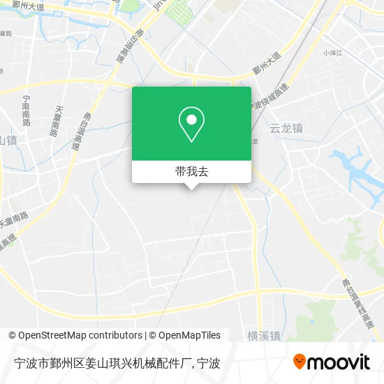 宁波市鄞州区姜山琪兴机械配件厂地图