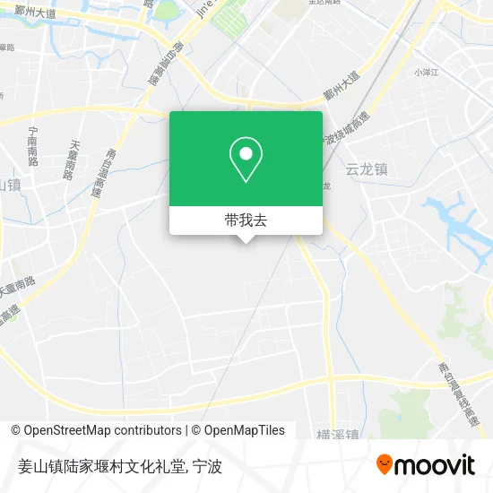 姜山镇陆家堰村文化礼堂地图