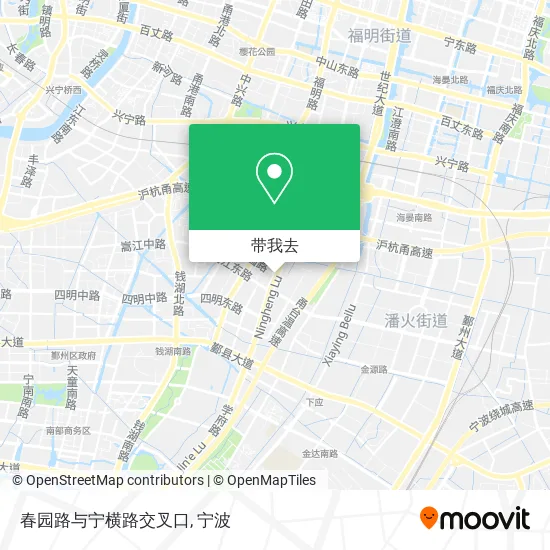 春园路与宁横路交叉口地图