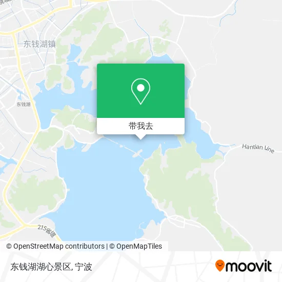 东钱湖湖心景区地图