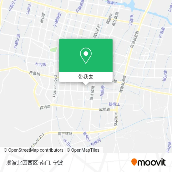 虞波北园西区-南门地图