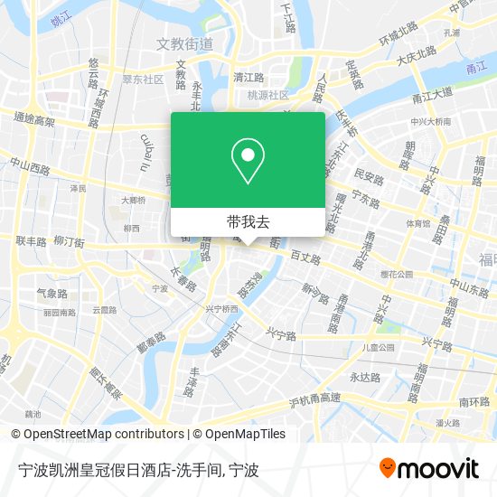 宁波凯洲皇冠假日酒店-洗手间地图