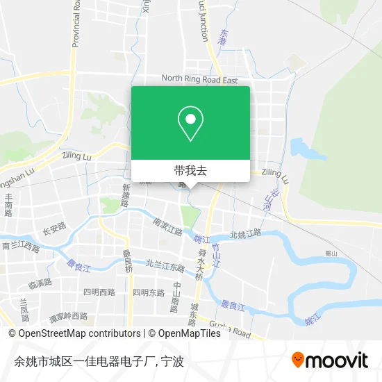余姚市城区一佳电器电子厂地图