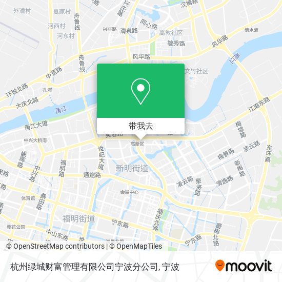 杭州绿城财富管理有限公司宁波分公司地图
