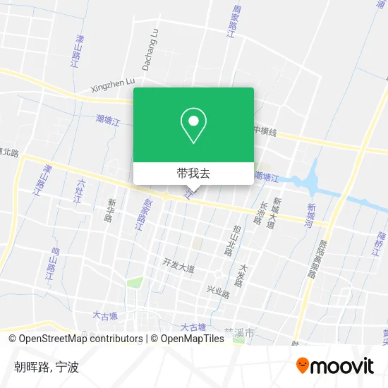 朝晖路地图