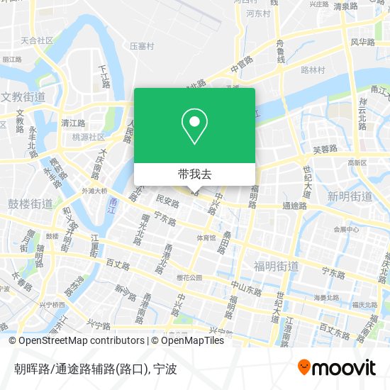 朝晖路/通途路辅路(路口)地图