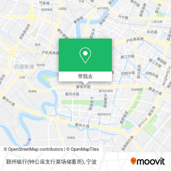 鄞州银行(钟公庙支行菜场储蓄所)地图