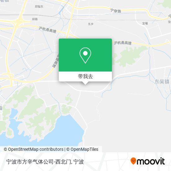 宁波市方辛气体公司-西北门地图