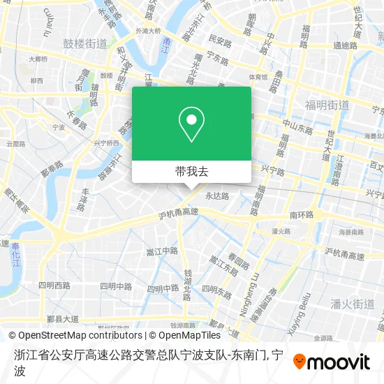 浙江省公安厅高速公路交警总队宁波支队-东南门地图