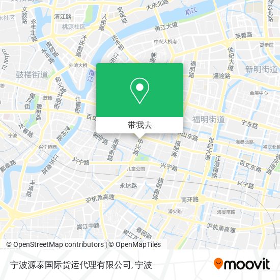 宁波源泰国际货运代理有限公司地图