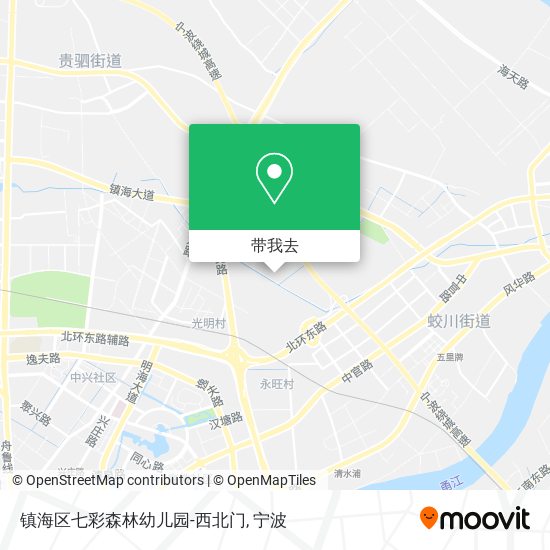 镇海区七彩森林幼儿园-西北门地图