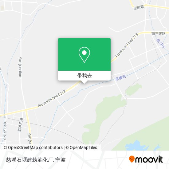 慈溪石堰建筑油化厂地图