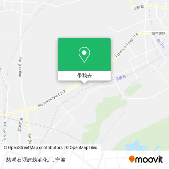 慈溪石堰建筑油化厂地图