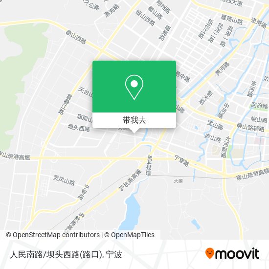 人民南路/坝头西路(路口)地图