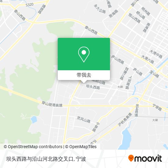 坝头西路与沿山河北路交叉口地图