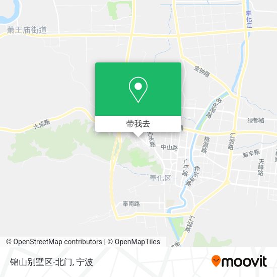 锦山别墅区-北门地图