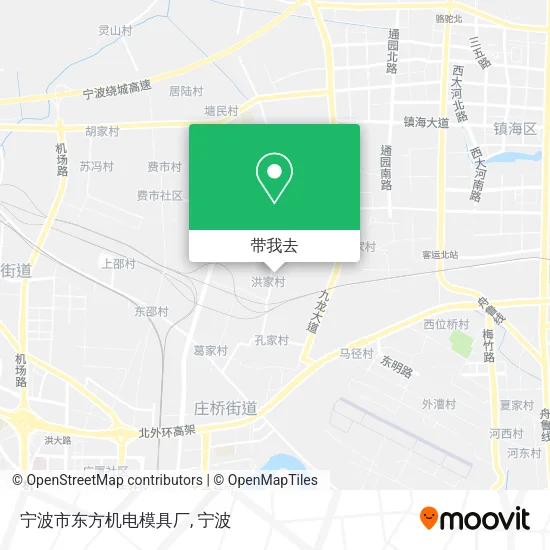 宁波市东方机电模具厂地图
