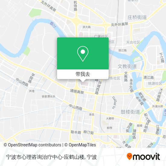宁波市心理咨询治疗中心-应鹤山楼地图