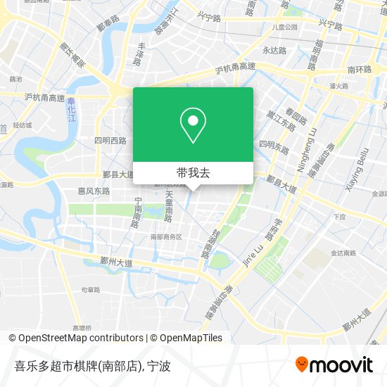 喜乐多超市棋牌(南部店)地图