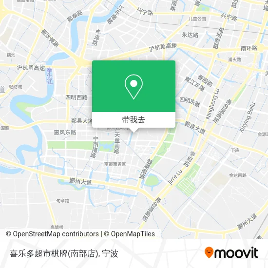 喜乐多超市棋牌(南部店)地图