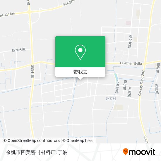 余姚市四美密封材料厂地图