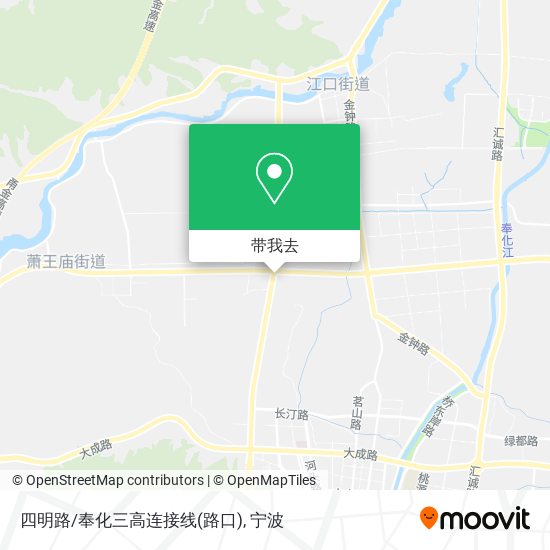 四明路/奉化三高连接线(路口)地图