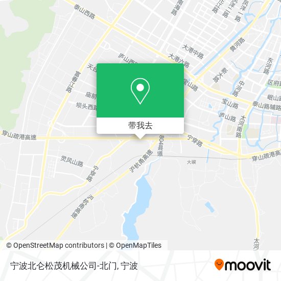 宁波北仑松茂机械公司-北门地图
