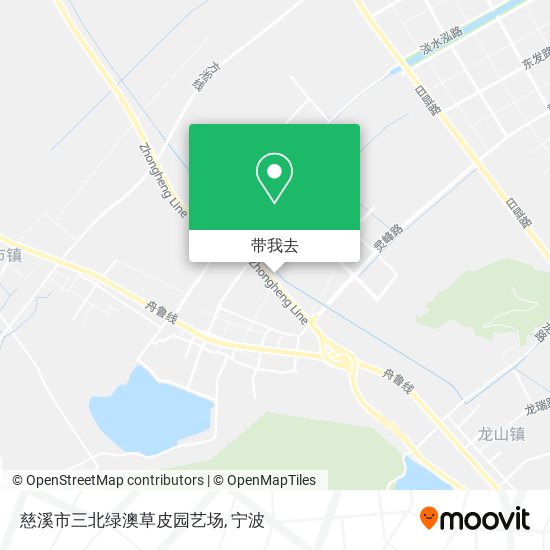 慈溪市三北绿澳草皮园艺场地图