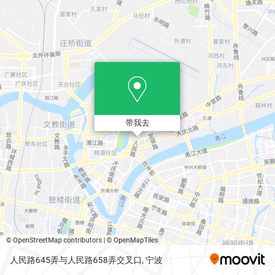 人民路645弄与人民路658弄交叉口地图