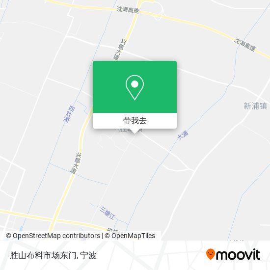 胜山布料市场东门地图