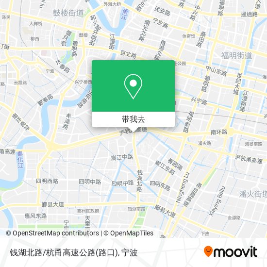 钱湖北路/杭甬高速公路(路口)地图