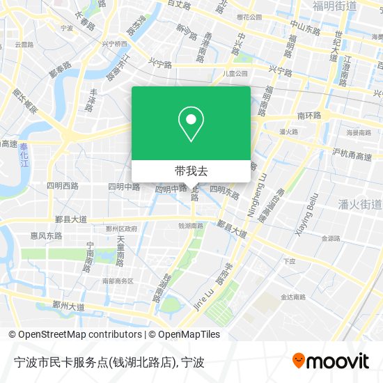 宁波市民卡服务点(钱湖北路店)地图