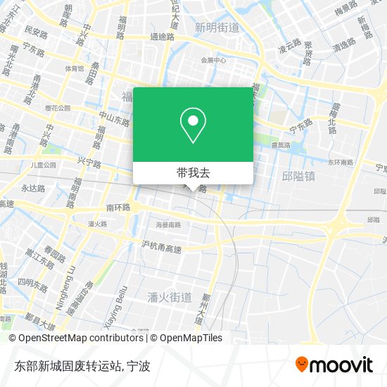 东部新城固废转运站地图
