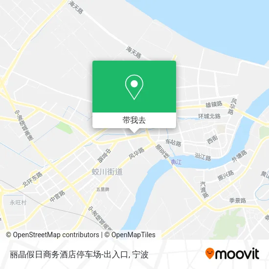 丽晶假日商务酒店停车场-出入口地图